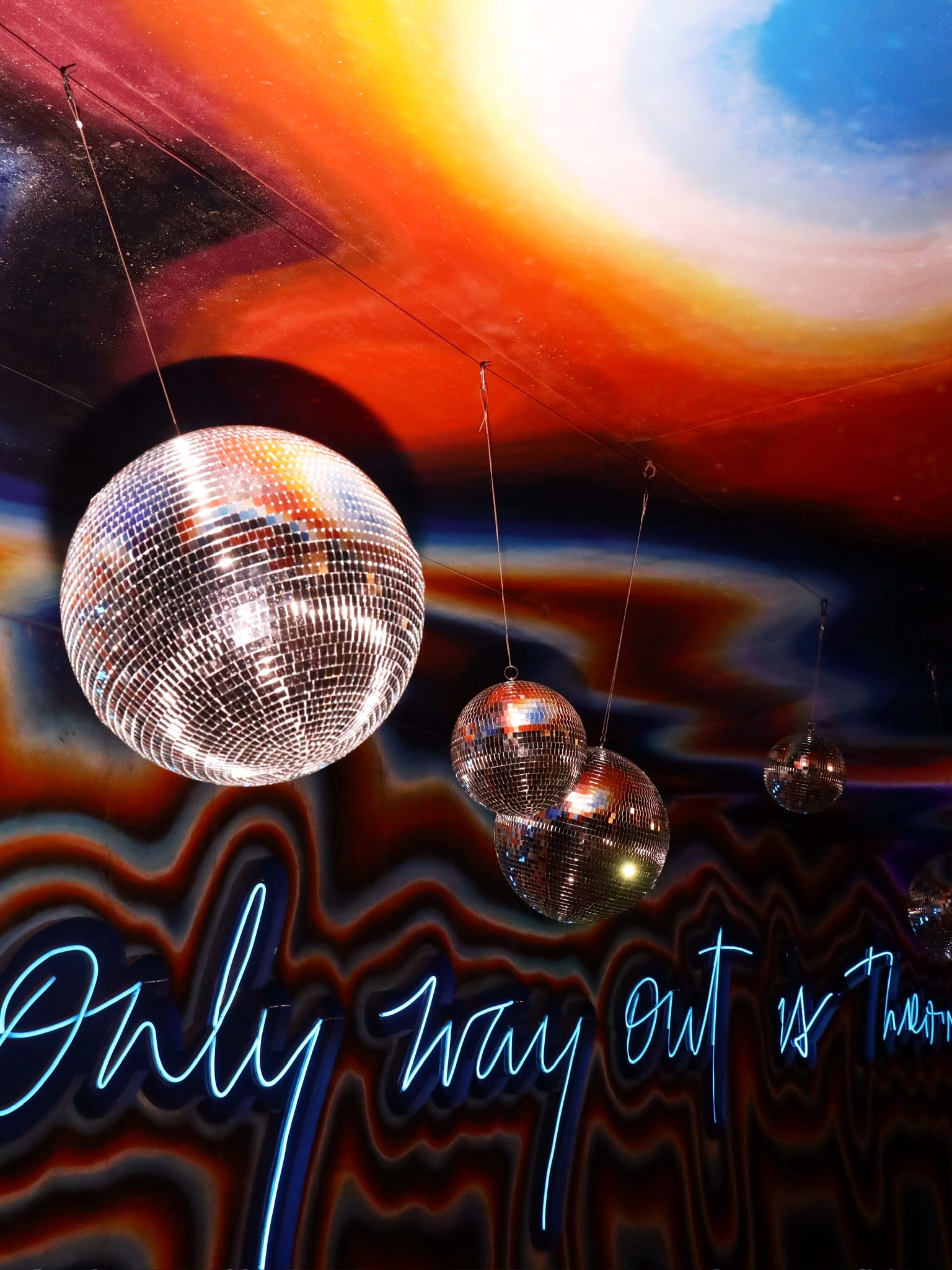 Disco Ball Installation - Event Rental