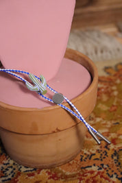 Hand-Painted Western Cactus Bolo Tie