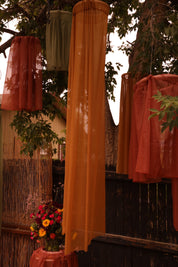 Fabric Chandelier Install - Event Rental