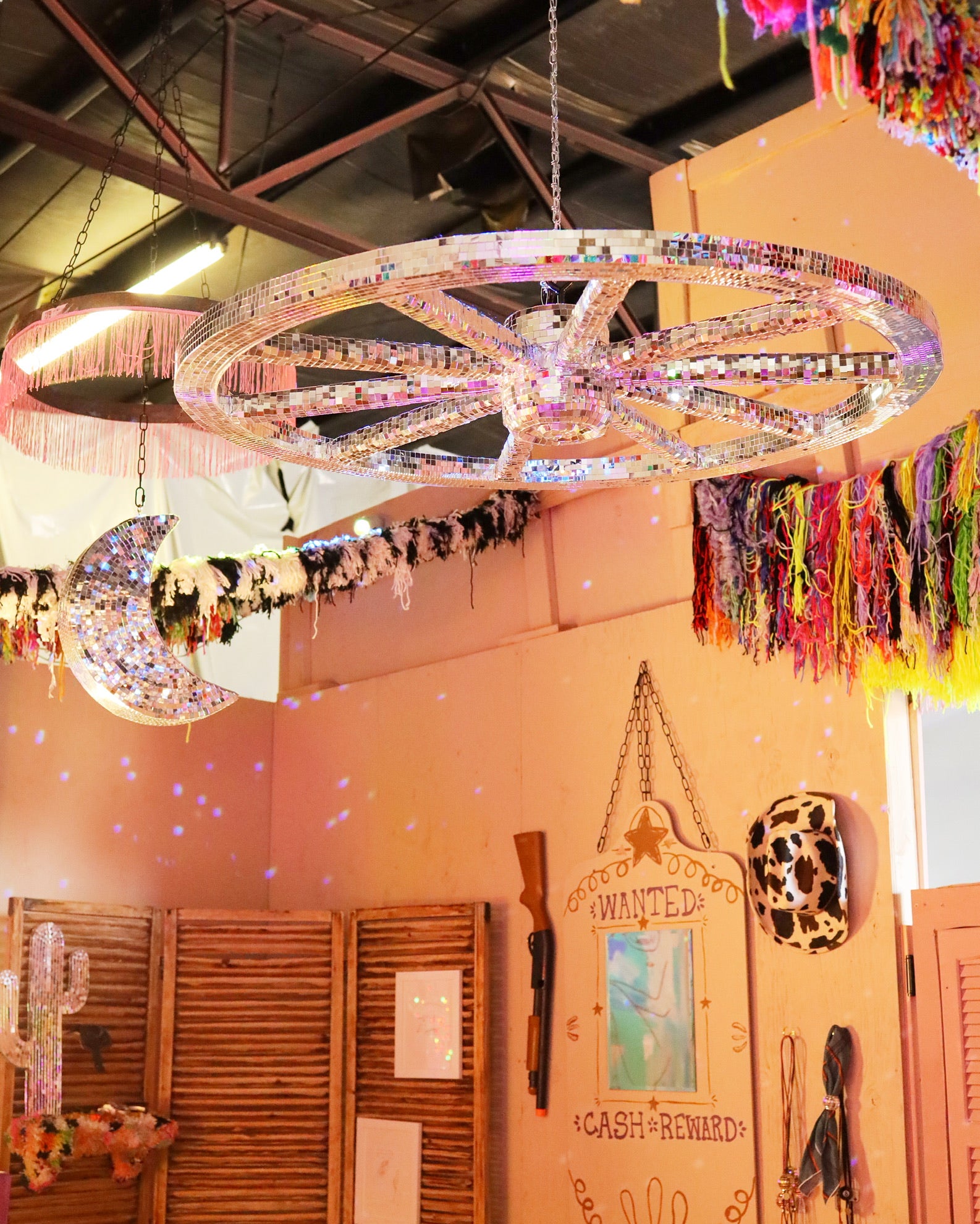 4FT Disco Wagon Wheel - Event Rental