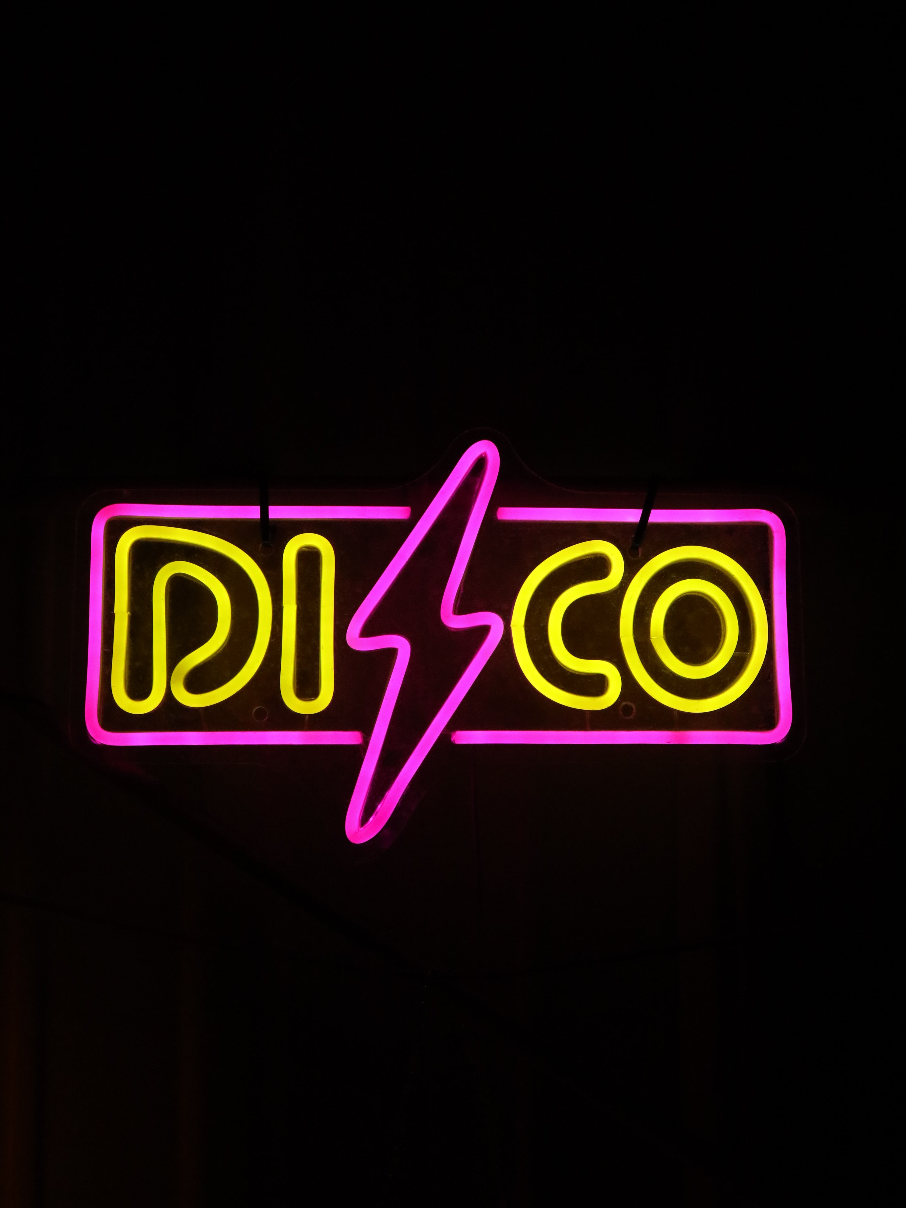 Neon Disco Sign - Event Rental