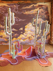 Large Disco Cactus / Western Disco Cacti Decor / Festival Cactus Installation