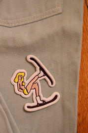 Ski With Me – Iron On Patch