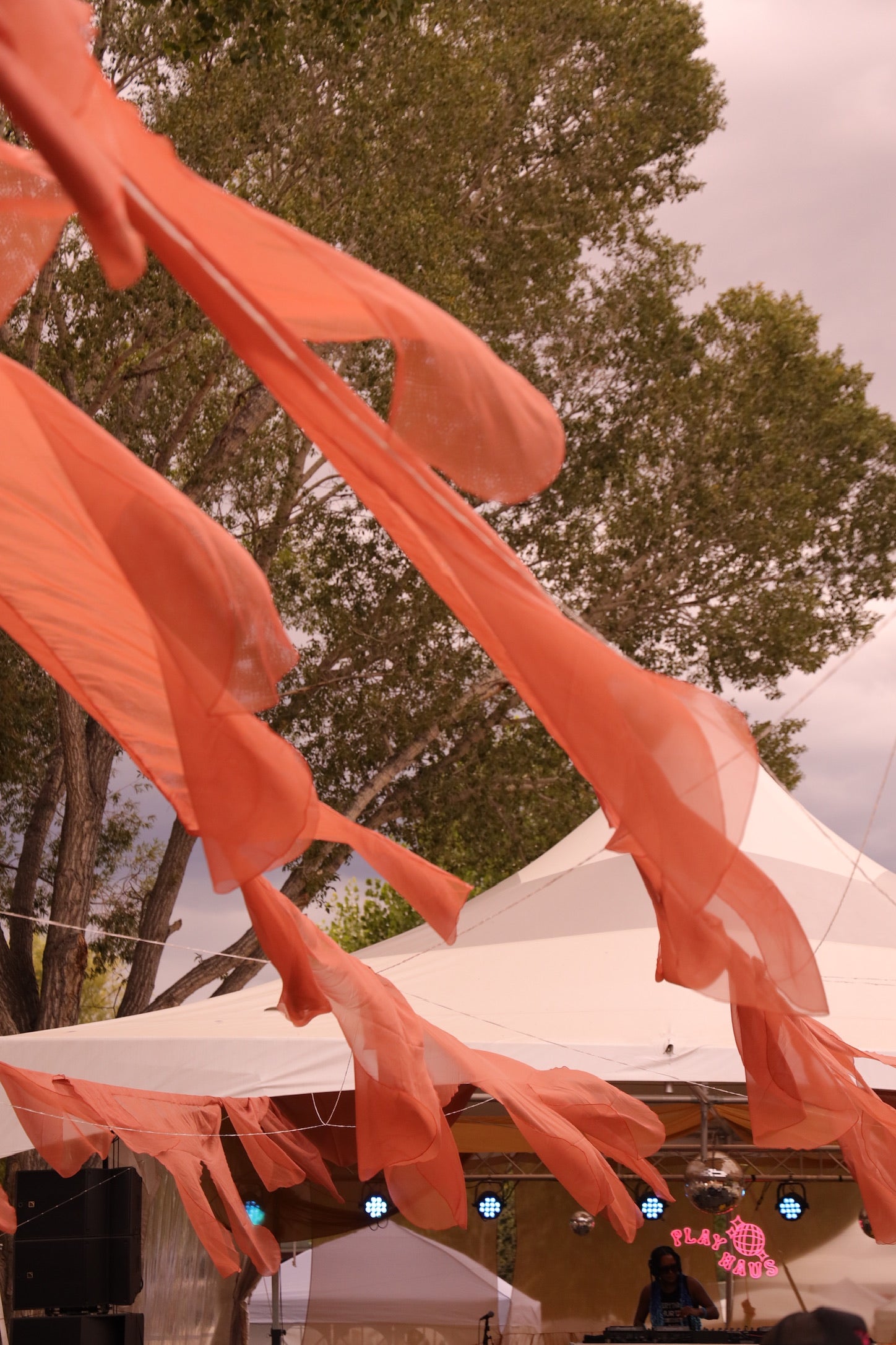 Wavy Fabric Install - Event Rental