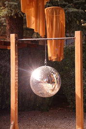 Fabric Chandelier Install - Event Rental