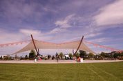 Wavy Fabric Install - Event Rental