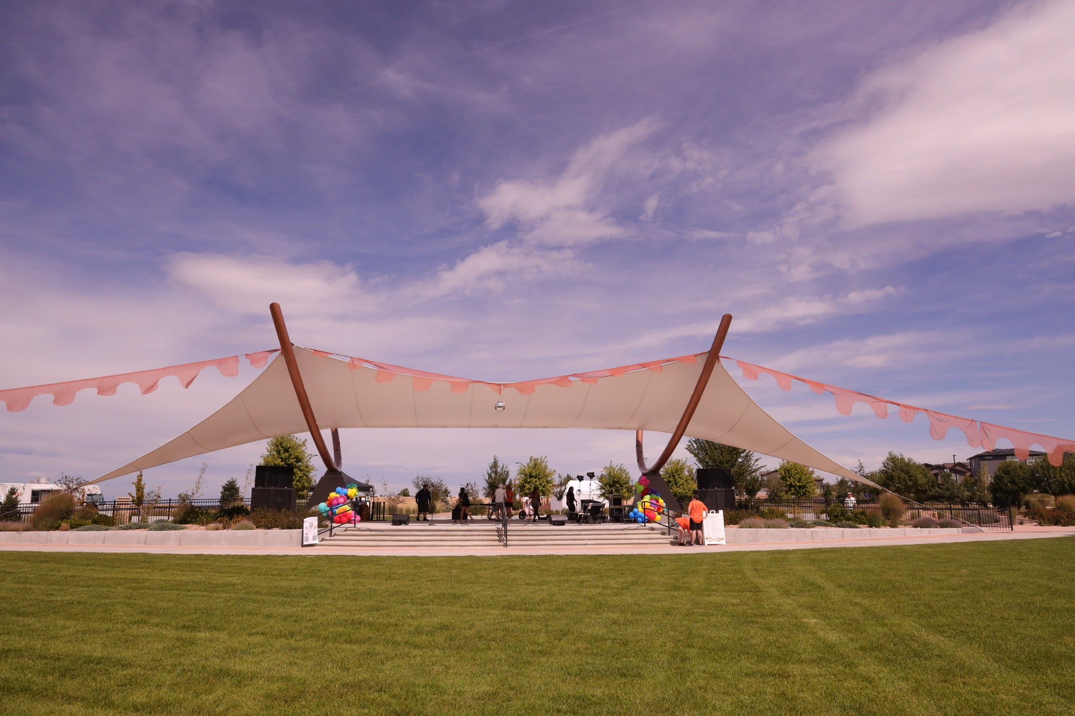 Wavy Fabric Install - Event Rental