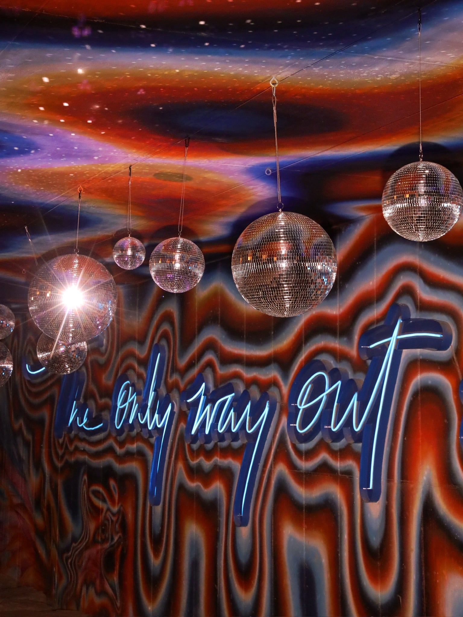 Disco Ball Installation - Event Rental