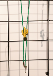 Hand-Painted Western Cactus Bolo Tie