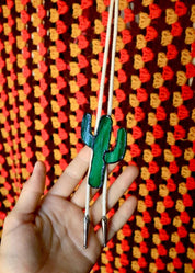 Stained Glass Cactus Bolo Tie